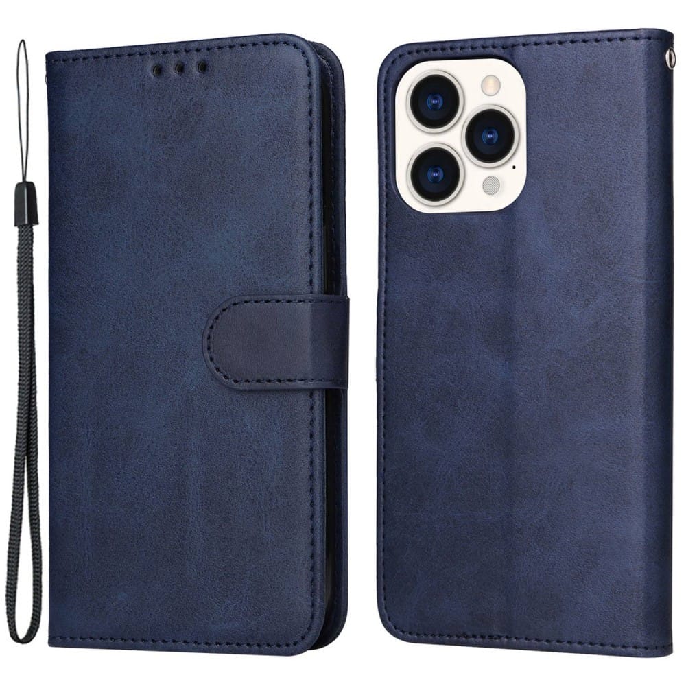 Trolsk PU Leather Wallet (iPhone 14 Pro Max) - Blå