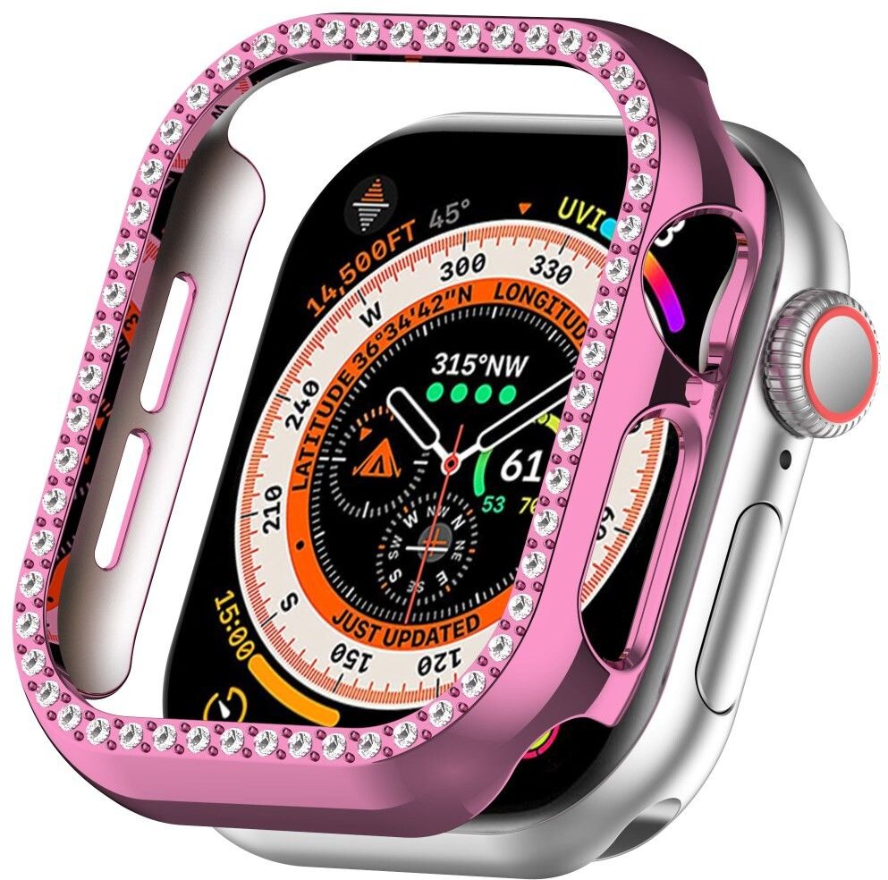 Trolsk Rhinestone Cover (Apple Watch 10 46 mm) - Rosa