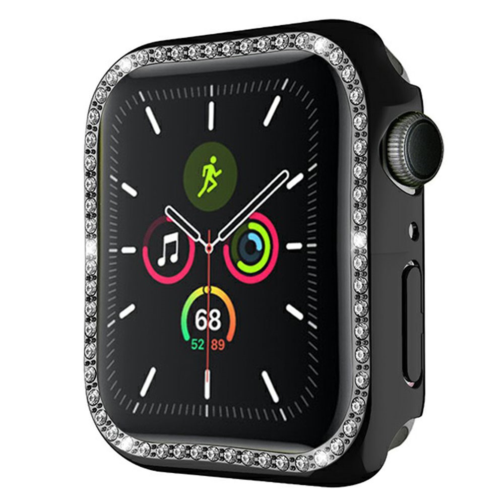 Trolsk Rhinestone Cover (klokke 45 mm) - Svart