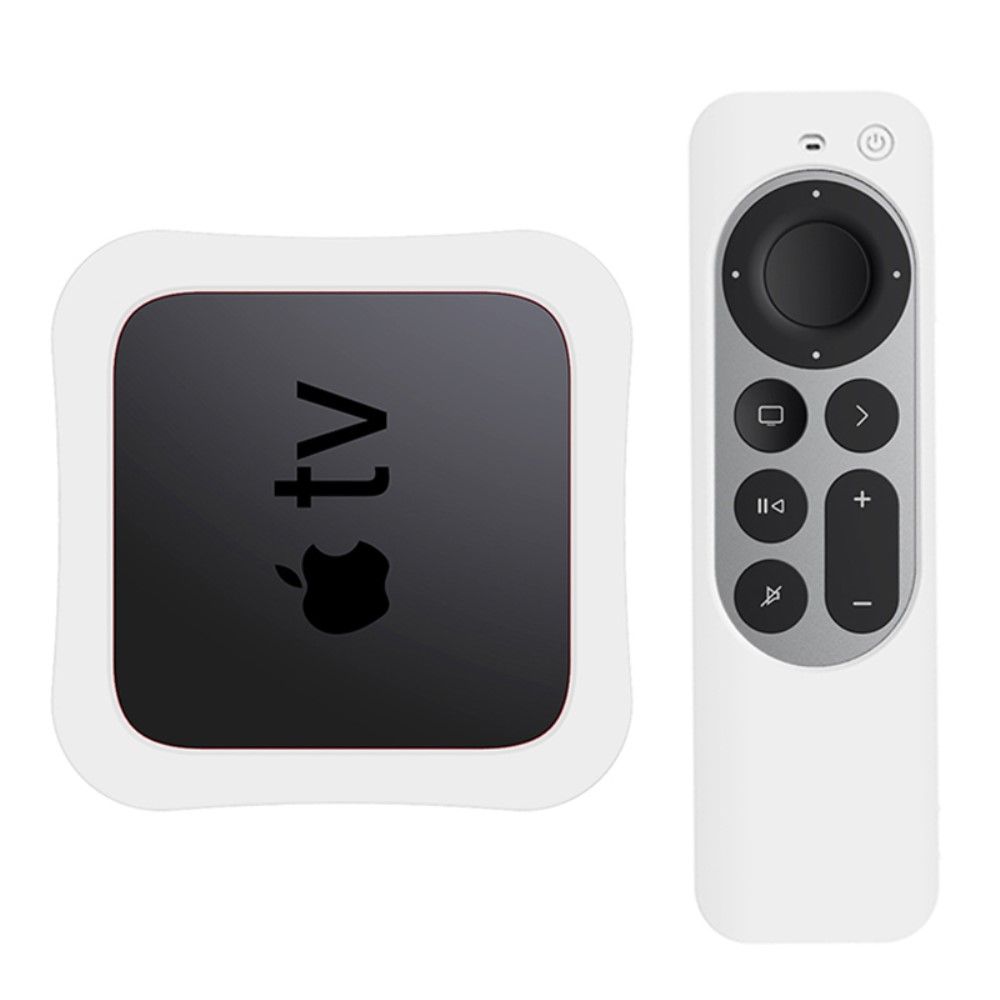 Trolsk Set-top Box + Silikonetui (Apple TV 4K (2021)) - Hvit