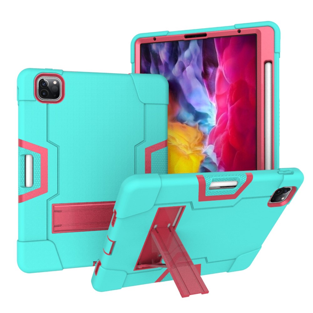 Trolsk Shock Proof Hybrid-deksel (iPad Pro 12,9) - Turkis/rosa