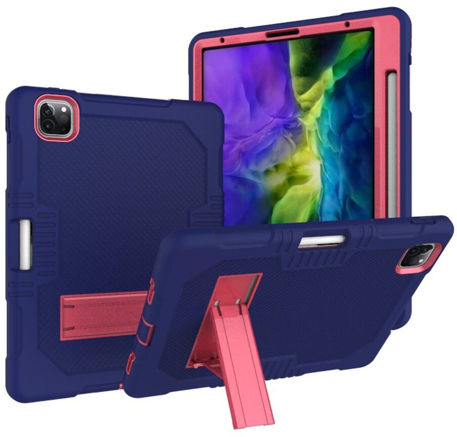 Trolsk silikonveske (iPad Pro 12,9 (2021/2020)) - Blå/rosa