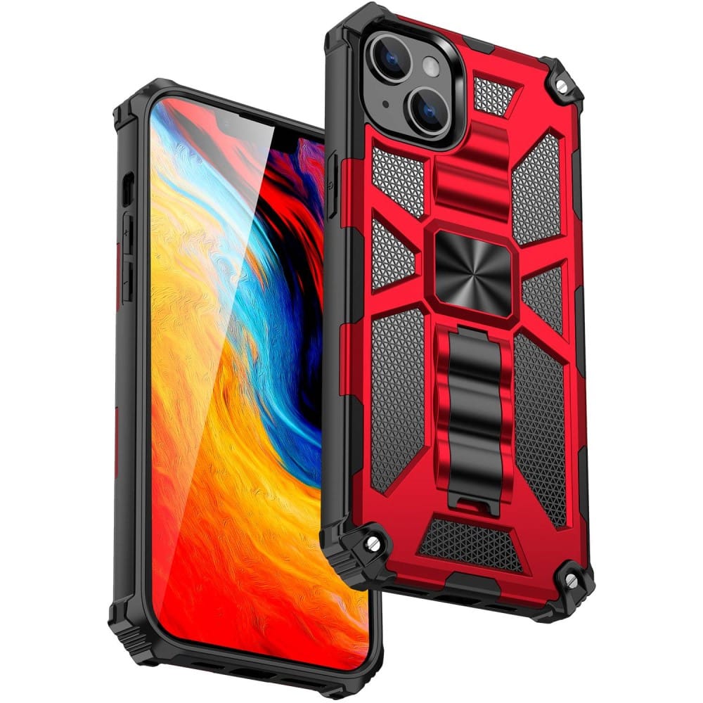 Trolsk Shockproof Hybrid Case (iPhone 14) - Rød