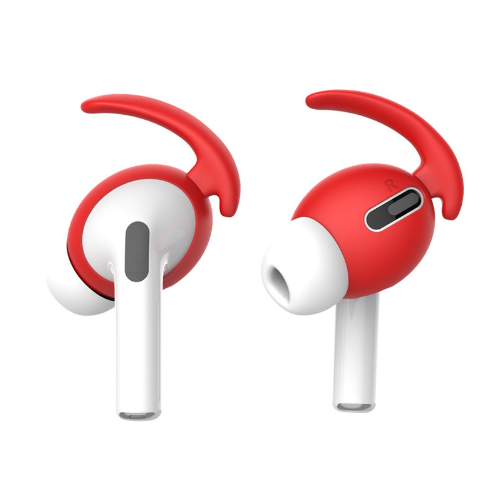 Trolsk Silicone Earbuds with Hook (AirPods Pro 1) - Röd