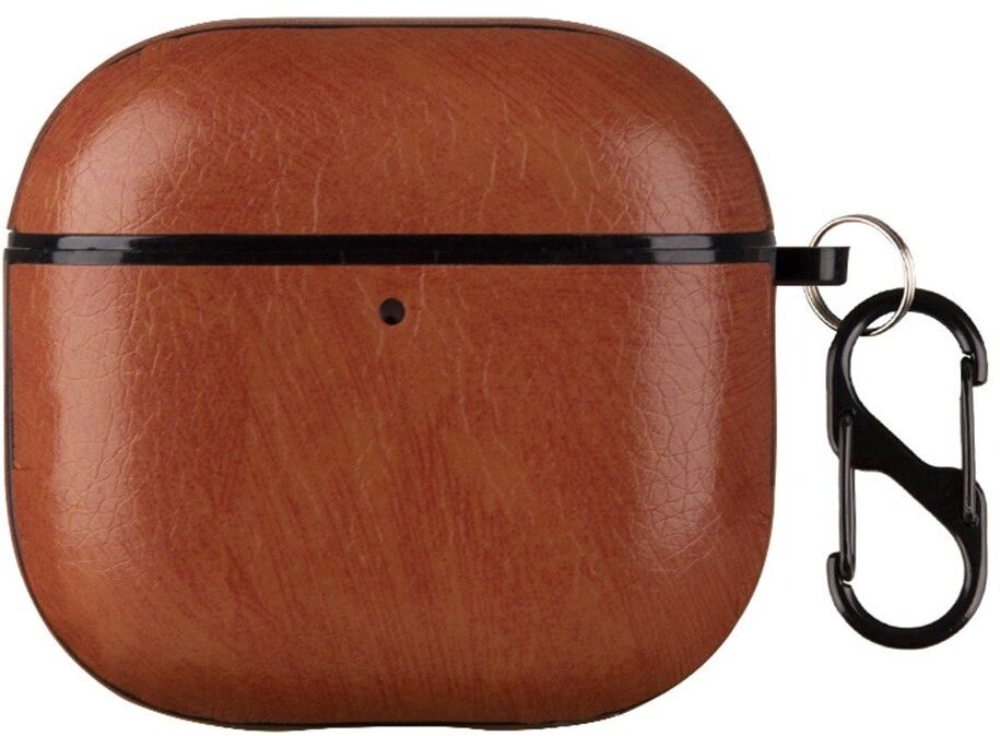 Trolsk Slim Leather Case (AirPods 4) - Brun