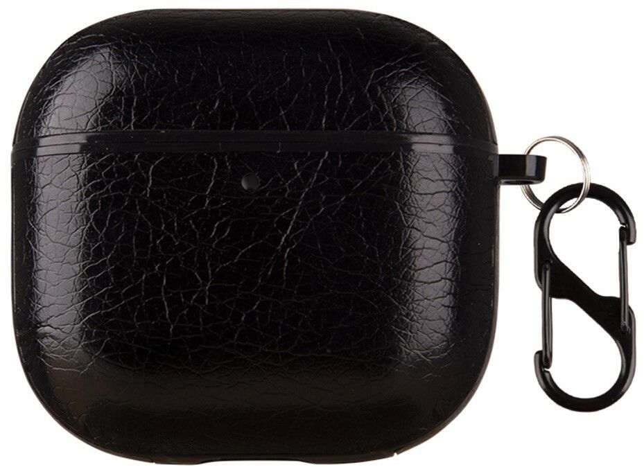 Trolsk Slim Leather Case (AirPods 4) - Svart