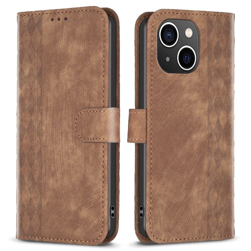 Trolsk Slim Rhombus Wallet (iPhone 15) - Brun
