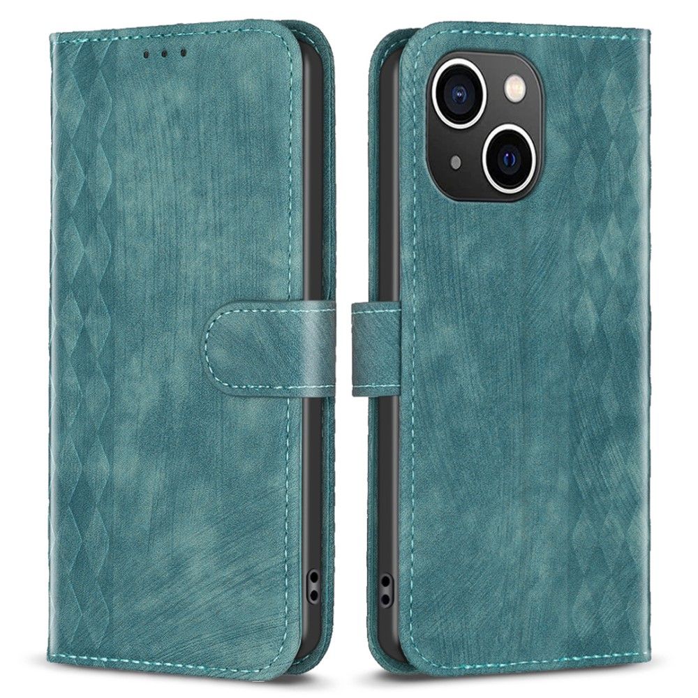 Trolsk Slim Rhombus Wallet (iPhone 15 Plus) - Grønn