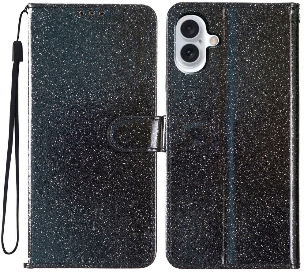 Trolsk Sparkle Wallet (iPhone 16) - Svart