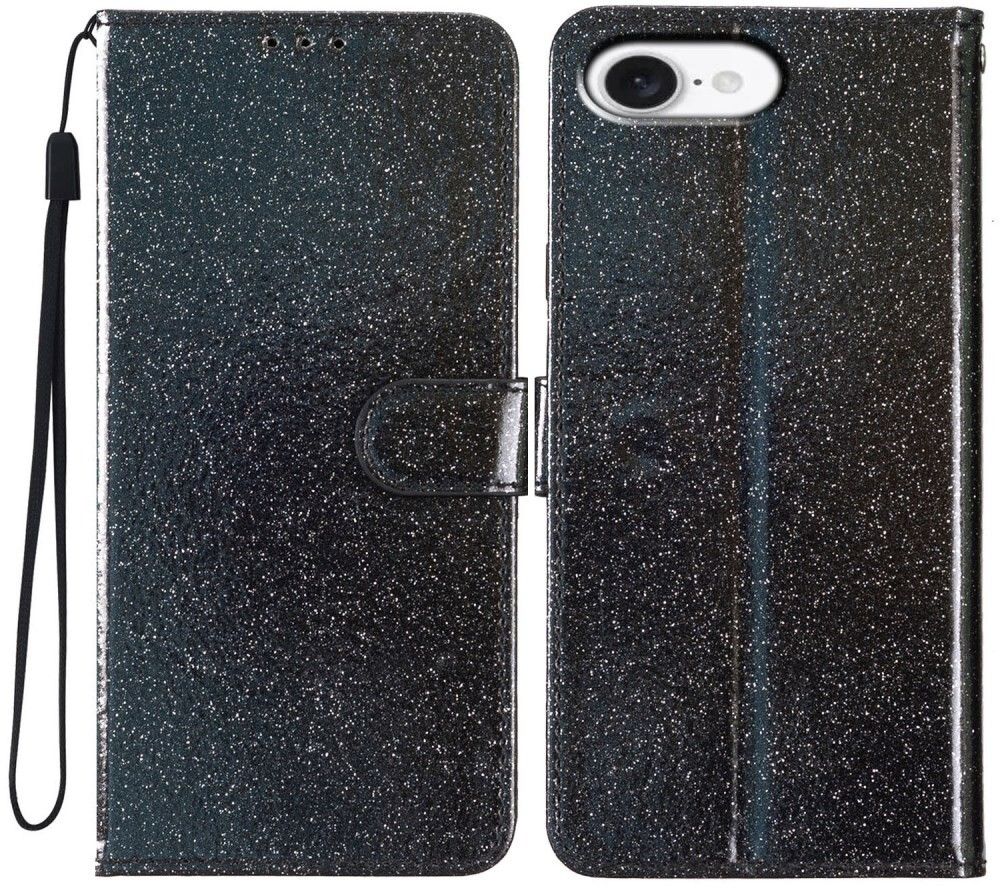 Trolsk Sparkle Wallet (iPhone 16e) - Svart