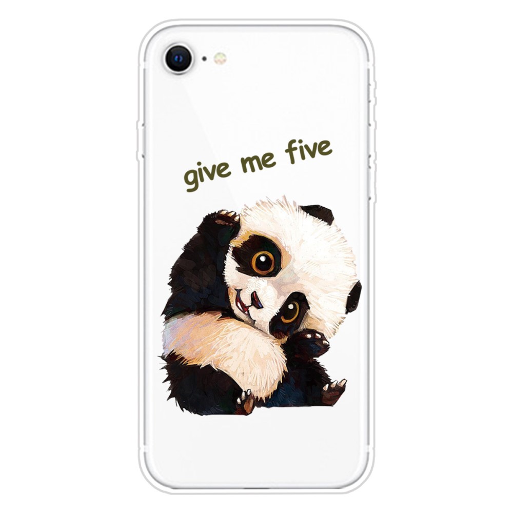 Trolsk TPU -bakdeksel - Cute Panda (iPhone SE3/SE2/8/7)