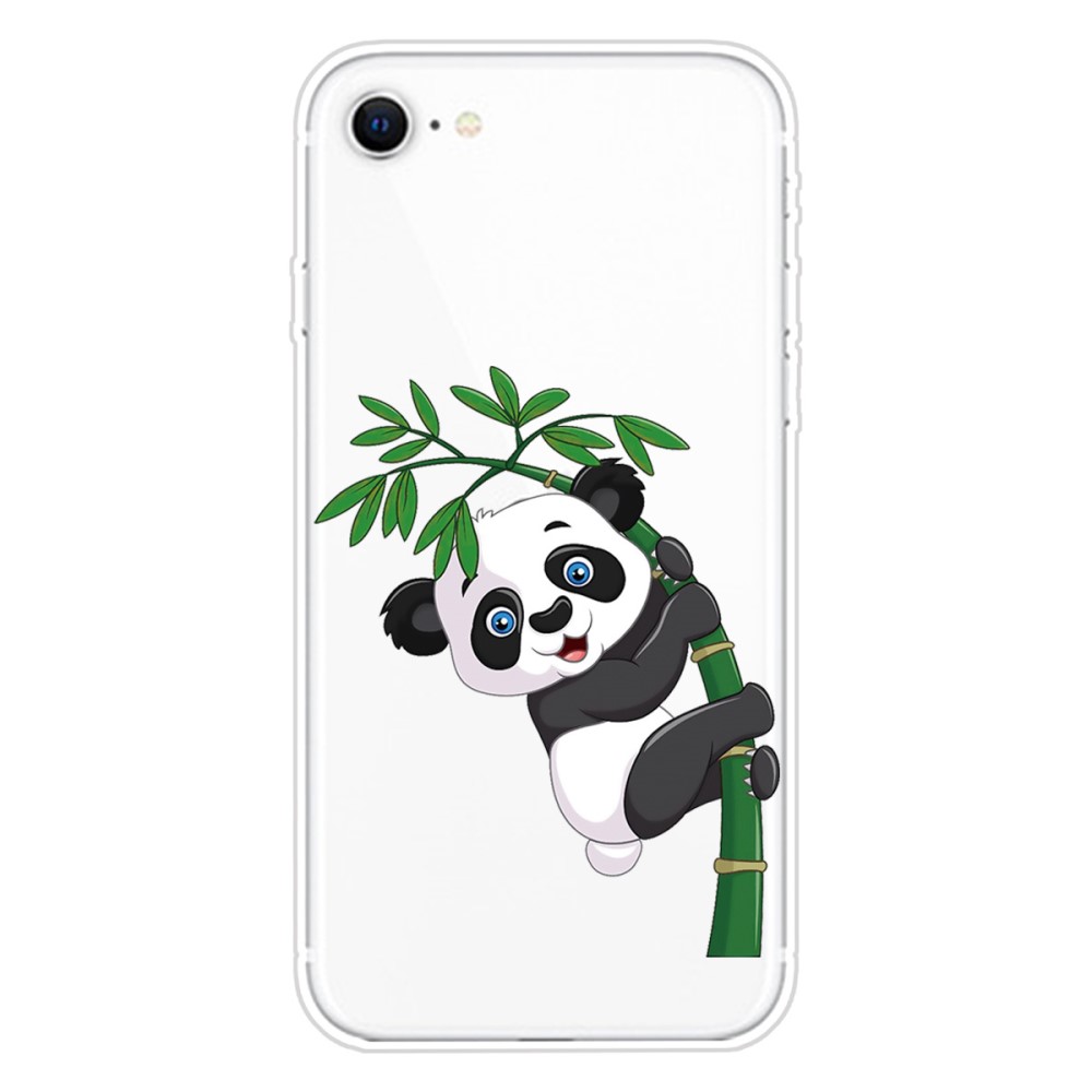Trolsk TPU -bakdeksel - Happy Panda (iPhone SE3/SE2/8/7)