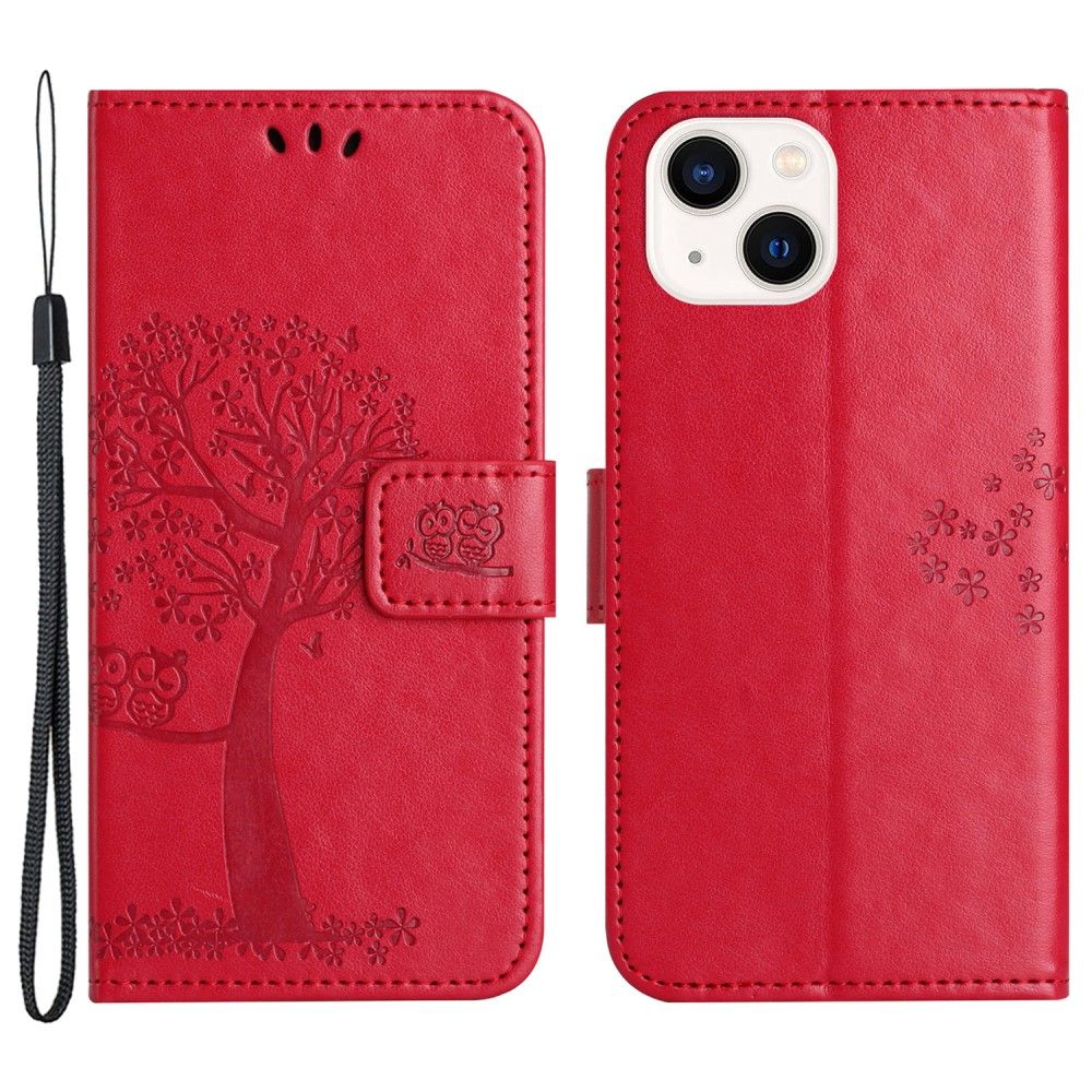 Trolsk Tree and Owl Wallet (iPhone 15) - RØd