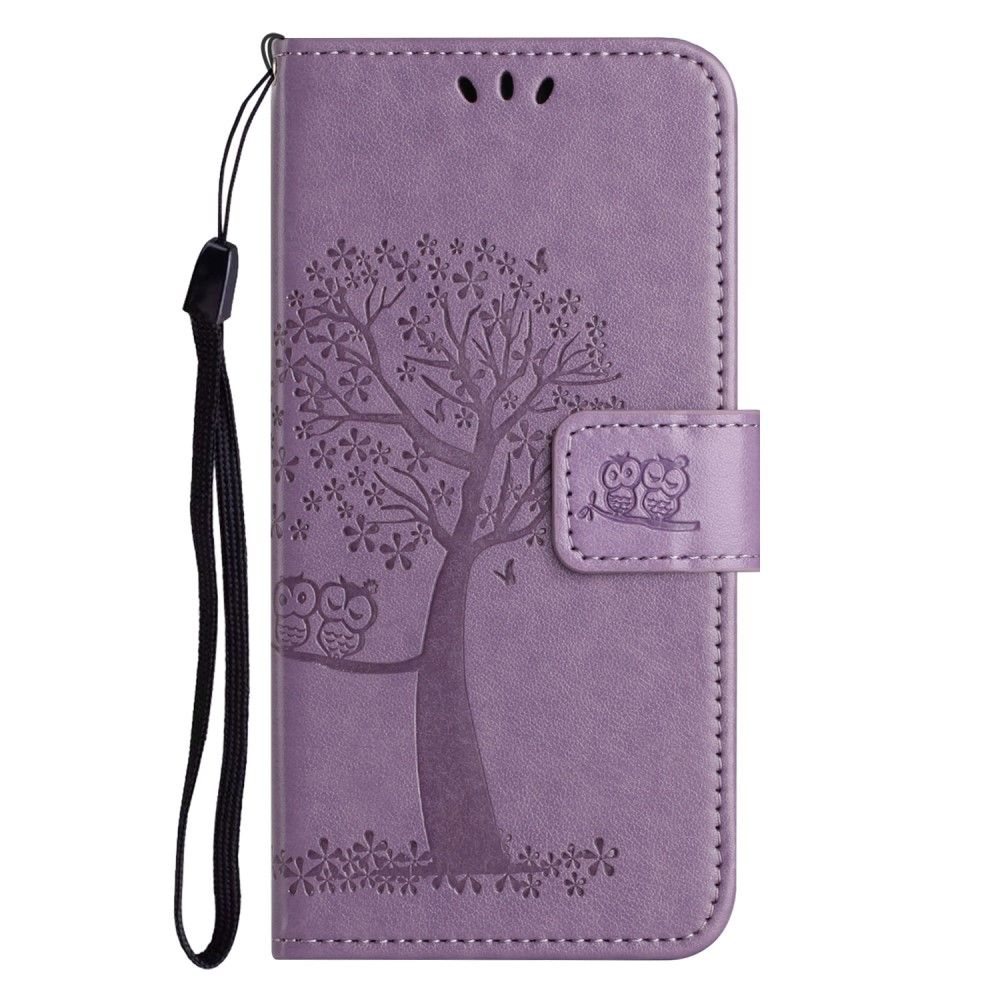 Trolsk Tree and Owl Wallet (iPhone 15) - Lila