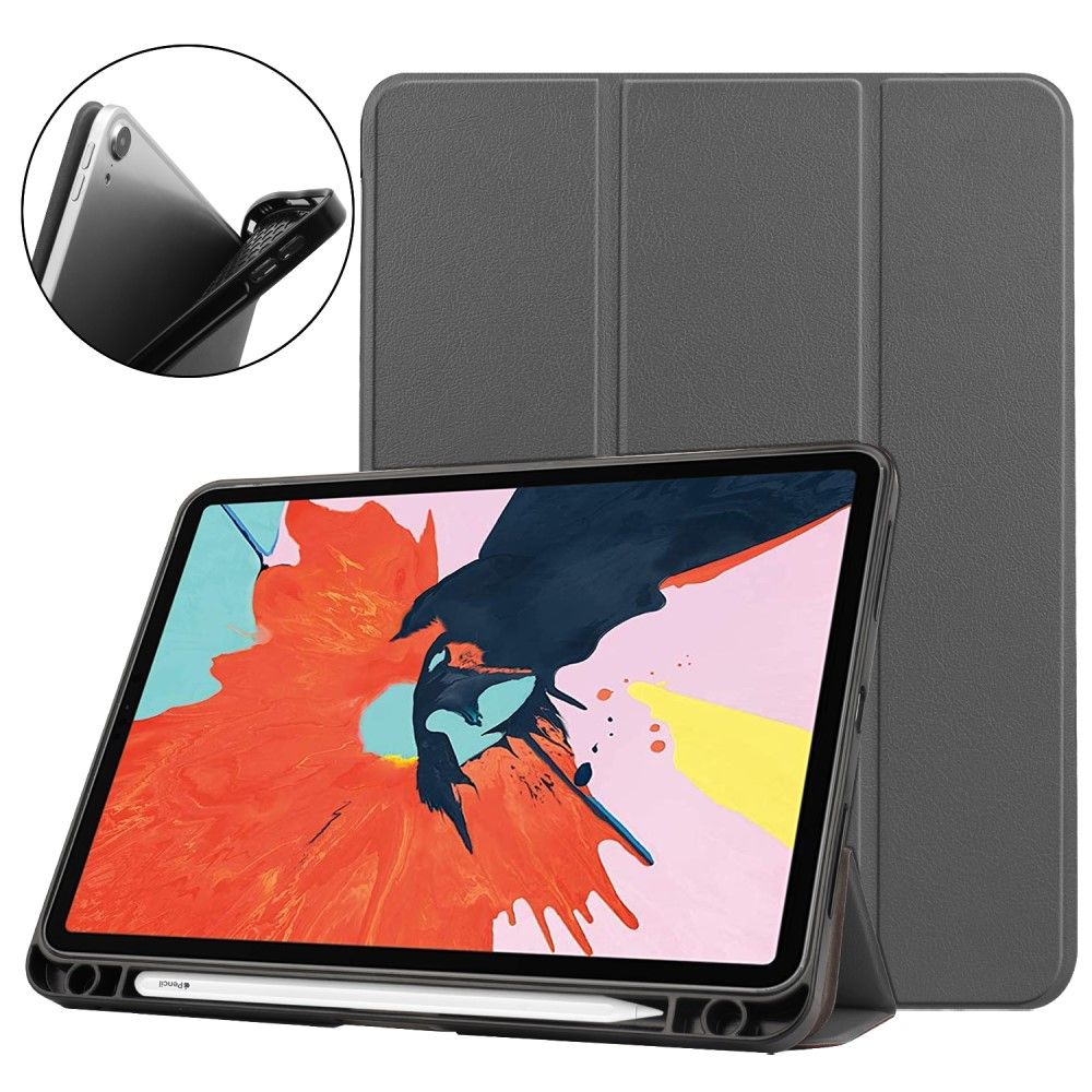 Trolsk Tri-fold stativdeksel (iPad Air 4/Air 5) - Grå