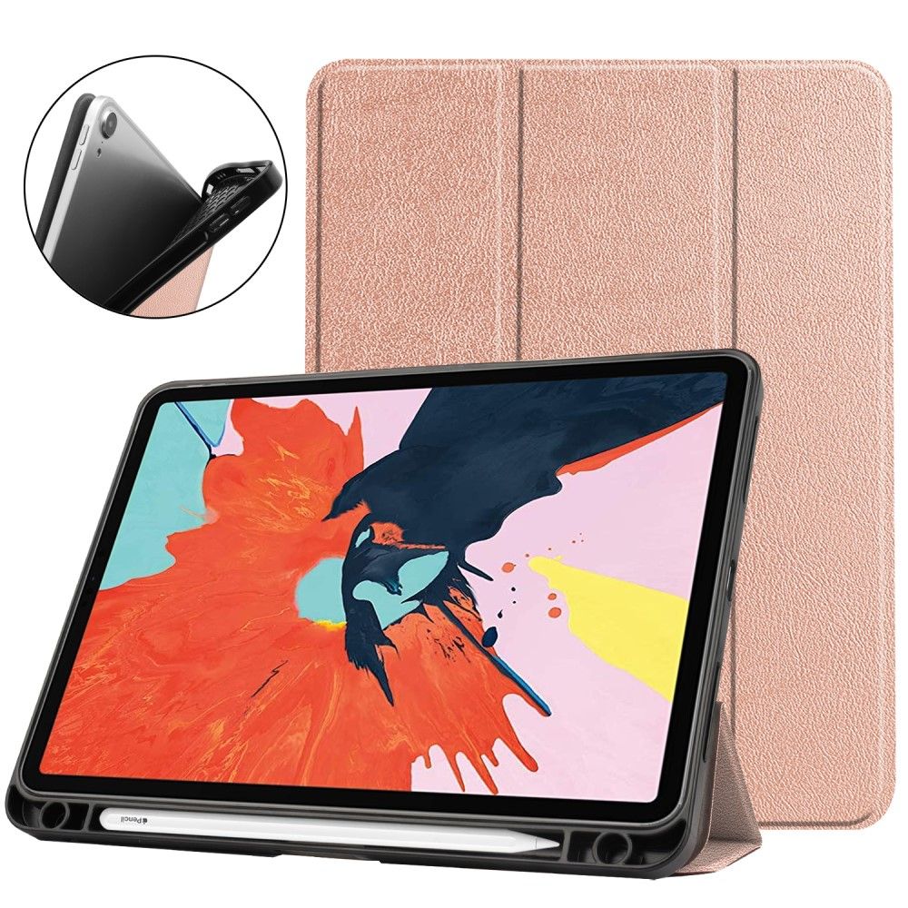 Trolsk Tri-fold stativdeksel (iPad Air 4/Air 5) - Roséguld