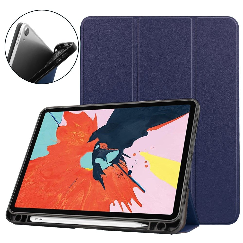 Trolsk Tri-fold stativdeksel (iPad Air 4/Air 5) - Mörkblå