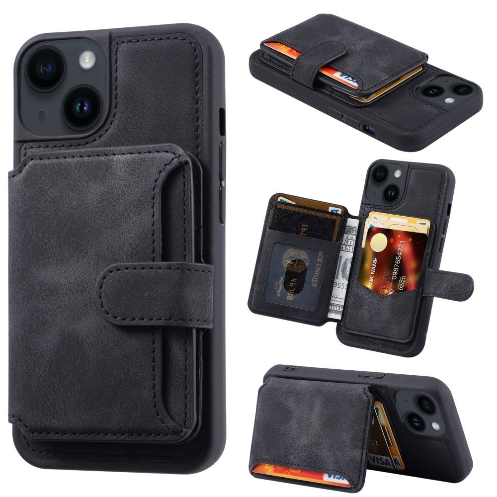 Trolsk Wallet with Kickstand (iPhone 15) - Svart