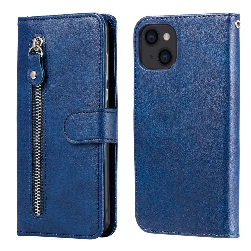 Trolsk Glidelås Lommebok Folio (iPhone 13) - Blå