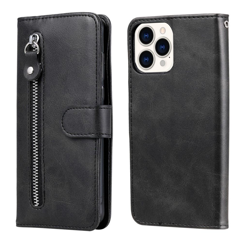 Trolsk Glidelås Lommebok Folio (iPhone 13 Pro Max) - Svart