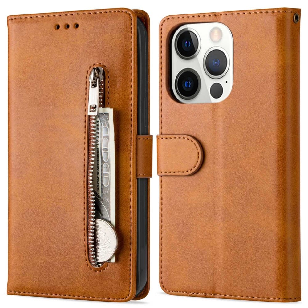 Trolsk Zipper Wallet (iPhone 14 Pro) - Brun