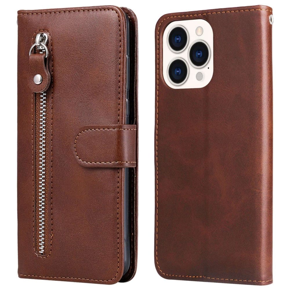 Trolsk Zipper Wallet (iPhone 14 Pro Max) - Brun