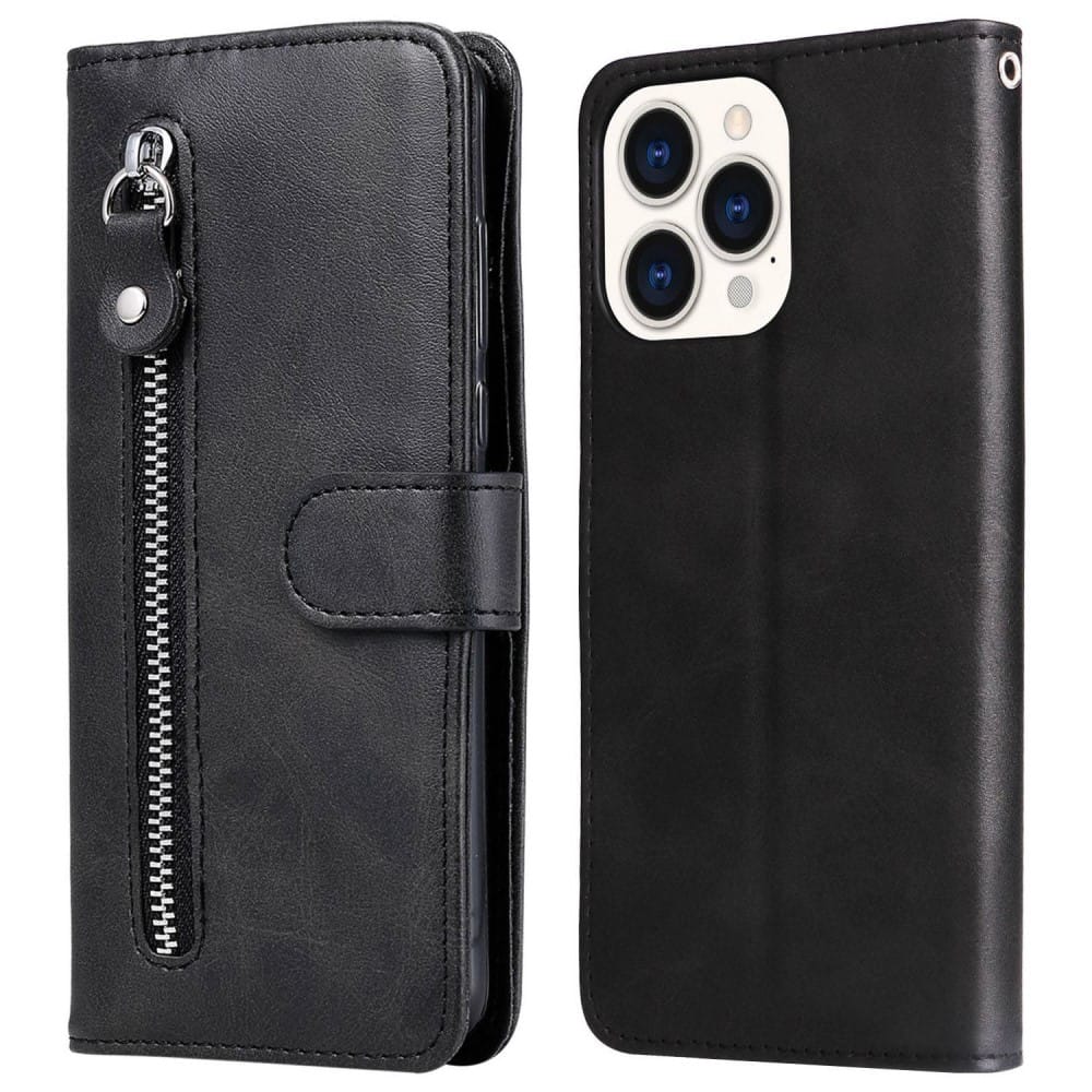 Trolsk Zipper Wallet (iPhone 14 Pro Max) - Svart