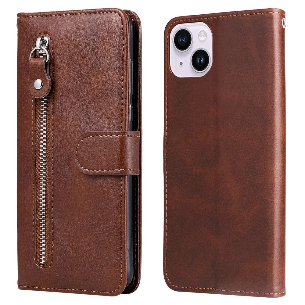 Trolsk Zipper Wallet (iPhone 15) - Brun