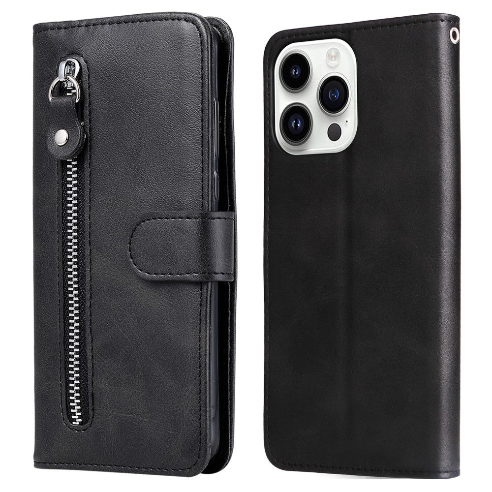 Trolsk Zipper Wallet (iPhone 15 Pro) - Svart