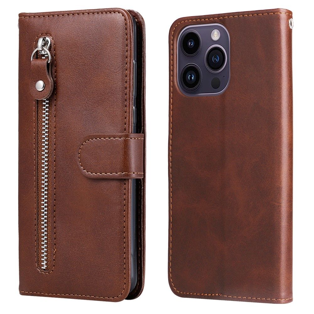 Trolsk Zipper Wallet (iPhone 15 Pro Max) - Brun
