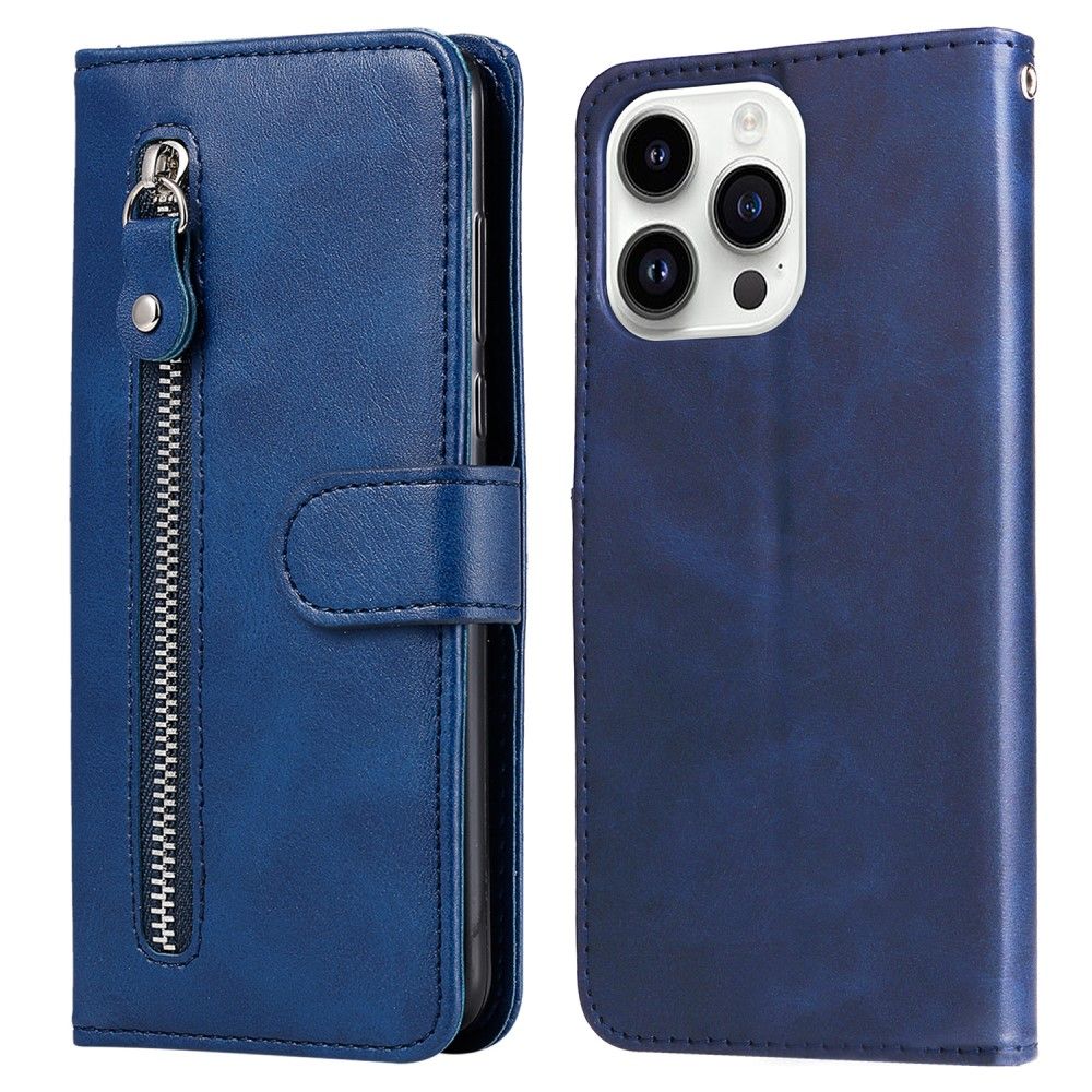 Trolsk Zipper Wallet (iPhone 15 Pro) - Blå