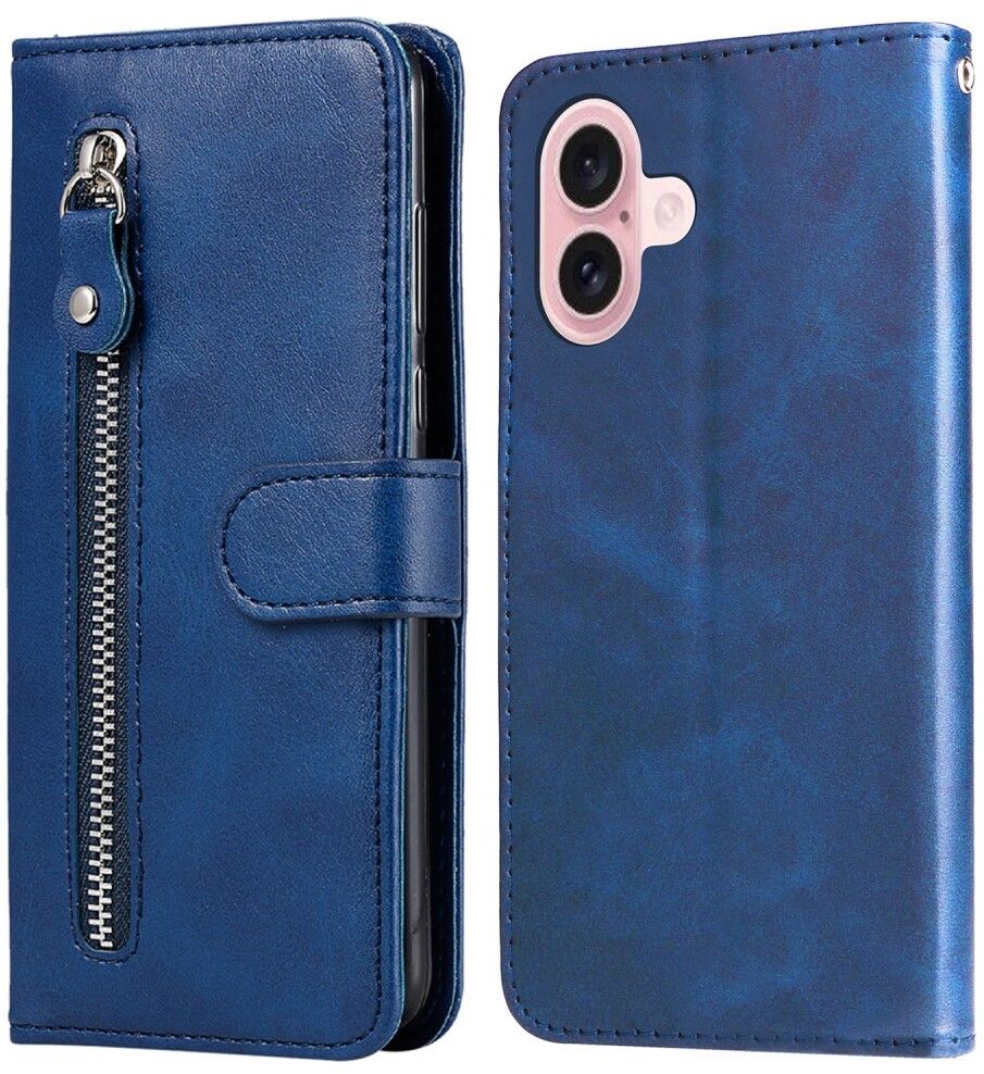 Trolsk Zipper Wallet (iPhone 16) - Blå