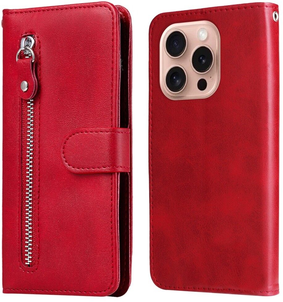 Trolsk Zipper Wallet (iPhone 16 Pro) - RØd