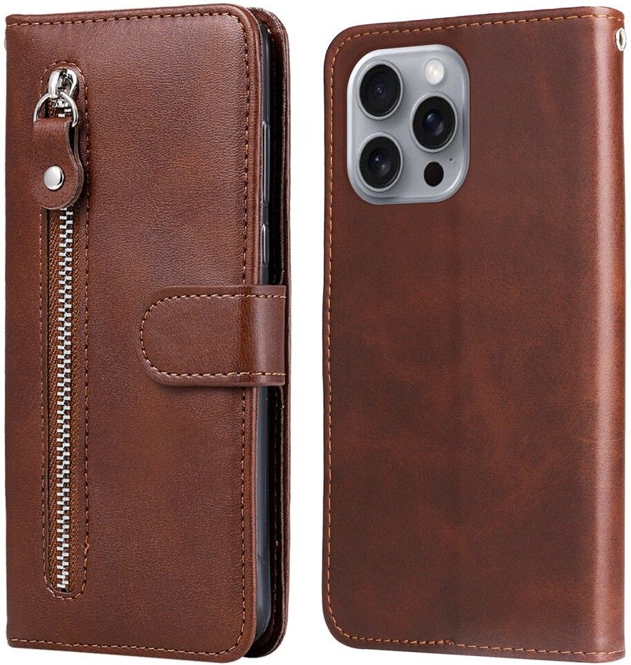 Trolsk Zipper Wallet (iPhone 16 Pro Max) - Brun
