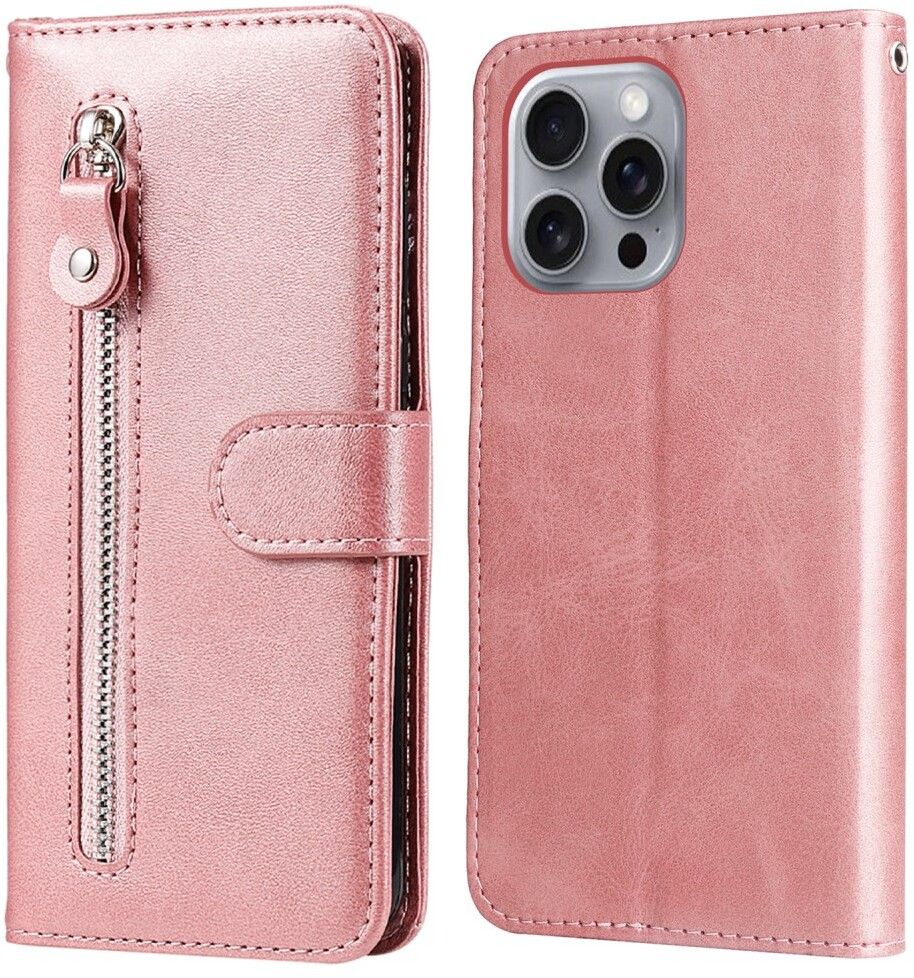 Trolsk Zipper Wallet (iPhone 16 Pro Max) - Rosa