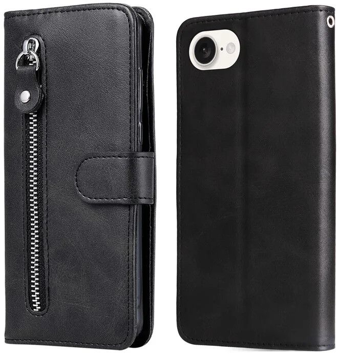 Trolsk Zipper Wallet (iPhone 16e) - Svart