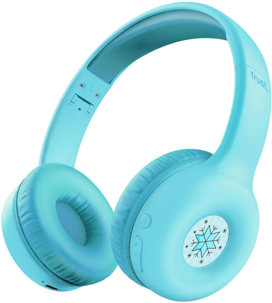 Trust Nouna Wireless Kids Headphones - Lyse blå
