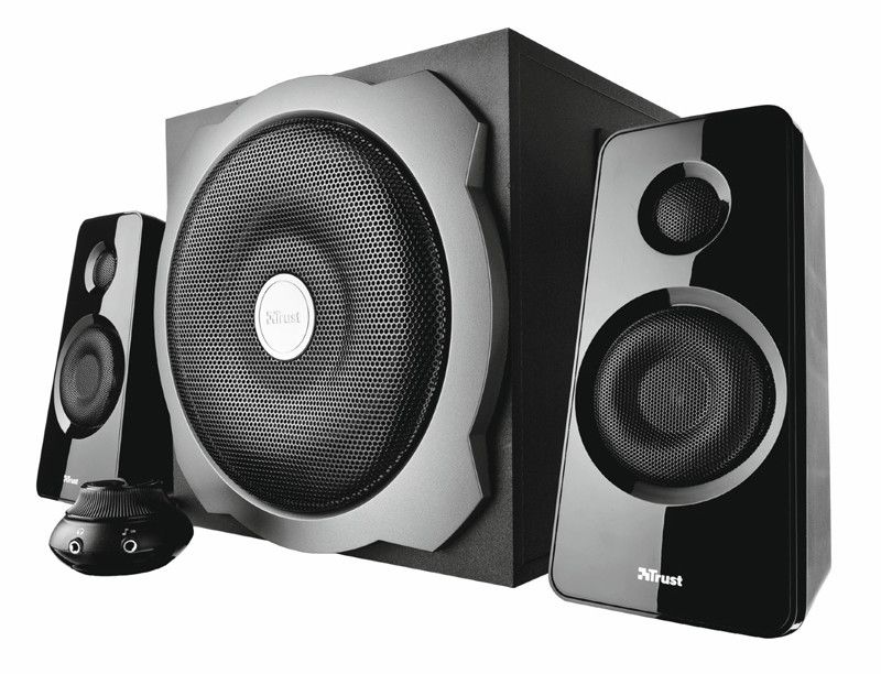 Trust Tytan 2.1 Subwoofer Speaker Set - Høyttalersystem - for PC - 2,1 kanaler - 60 watt (Total) - svart