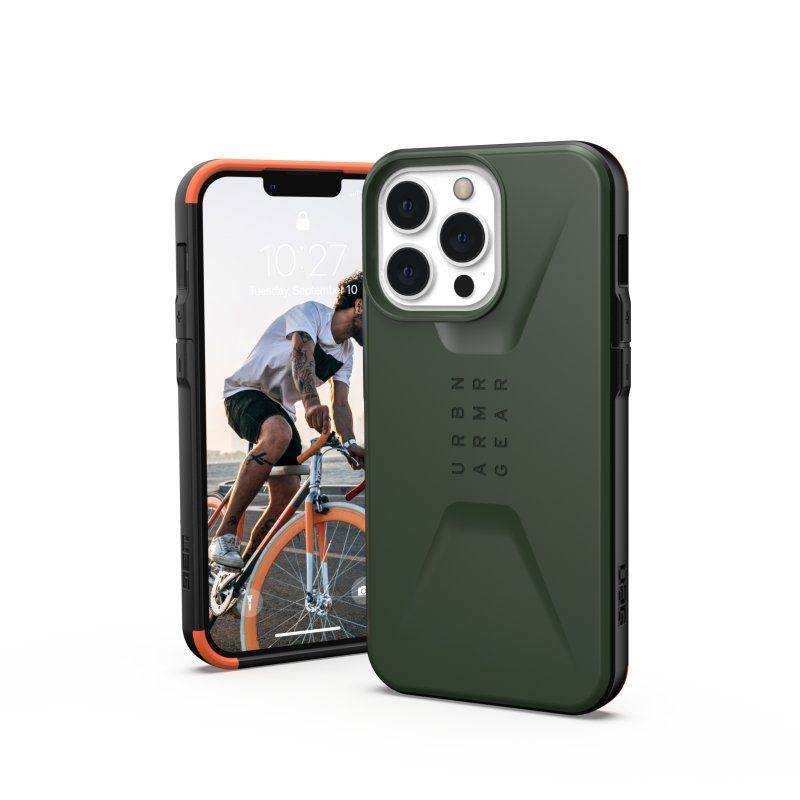 UAG Civilian Cover (iPhone 13 Pro) - Grön/orange