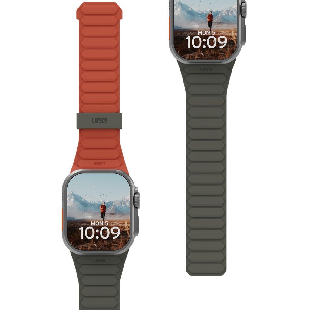 UAG Pathfinder-rem (klokke 49/46/45/44/42 mm) - Oransje/grønn