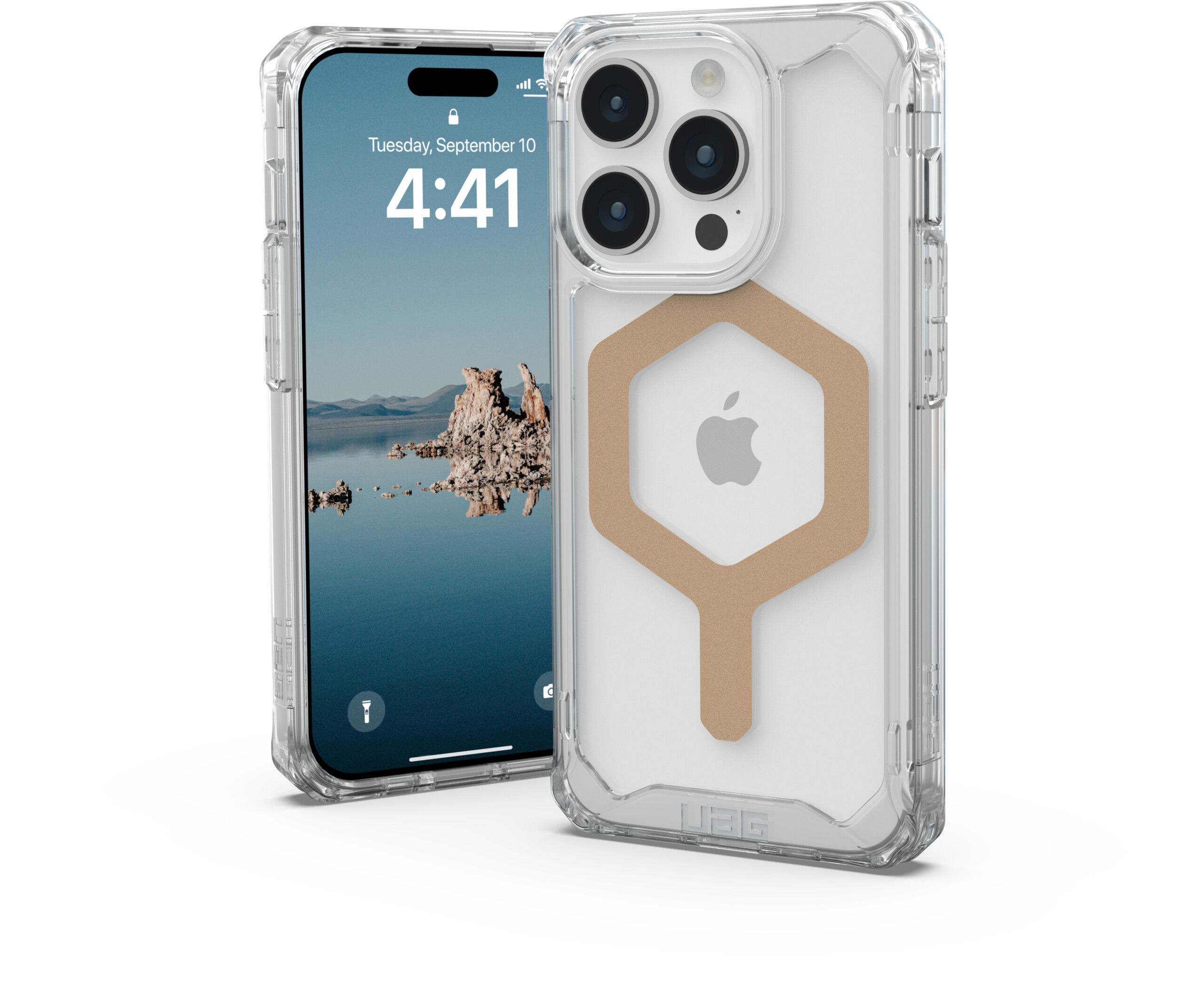 UAG Plyo MagSafe - ice/gold - iPhone 15 Pro