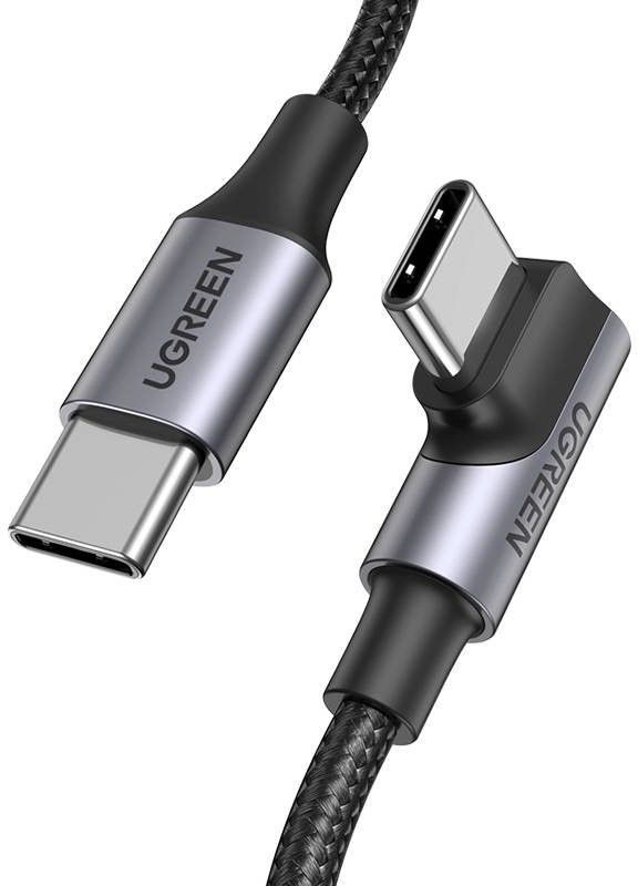 Ugreen 90° vinklet USB-C til USB-C-kabel 100W - 2 meter
