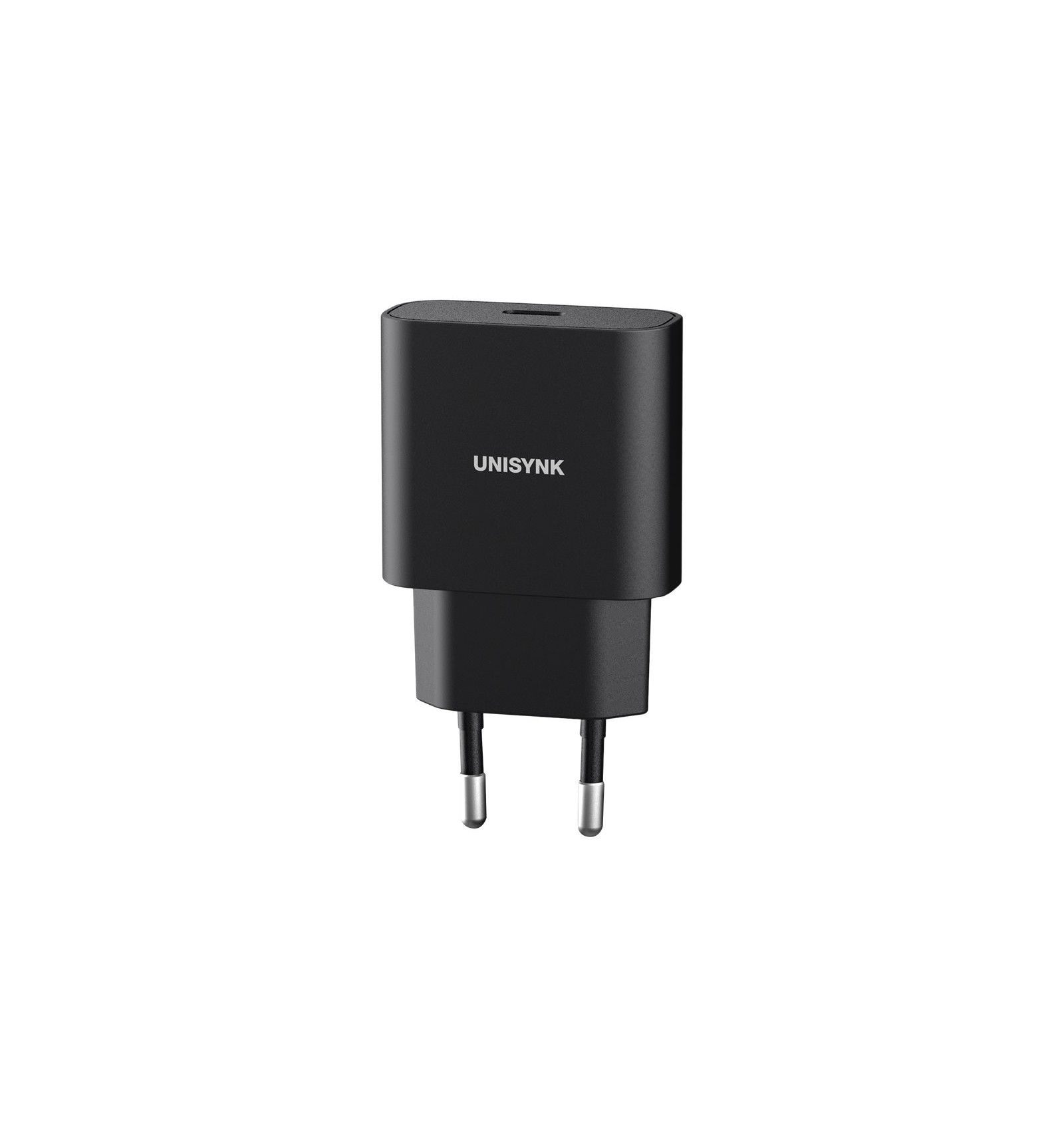 Unisync USB-C PD 20W slank lader - mobillader - Svart