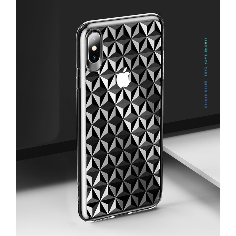 Usams Diamond Pattern Case (iPhone Xs Max)  - Gjennomsiktig