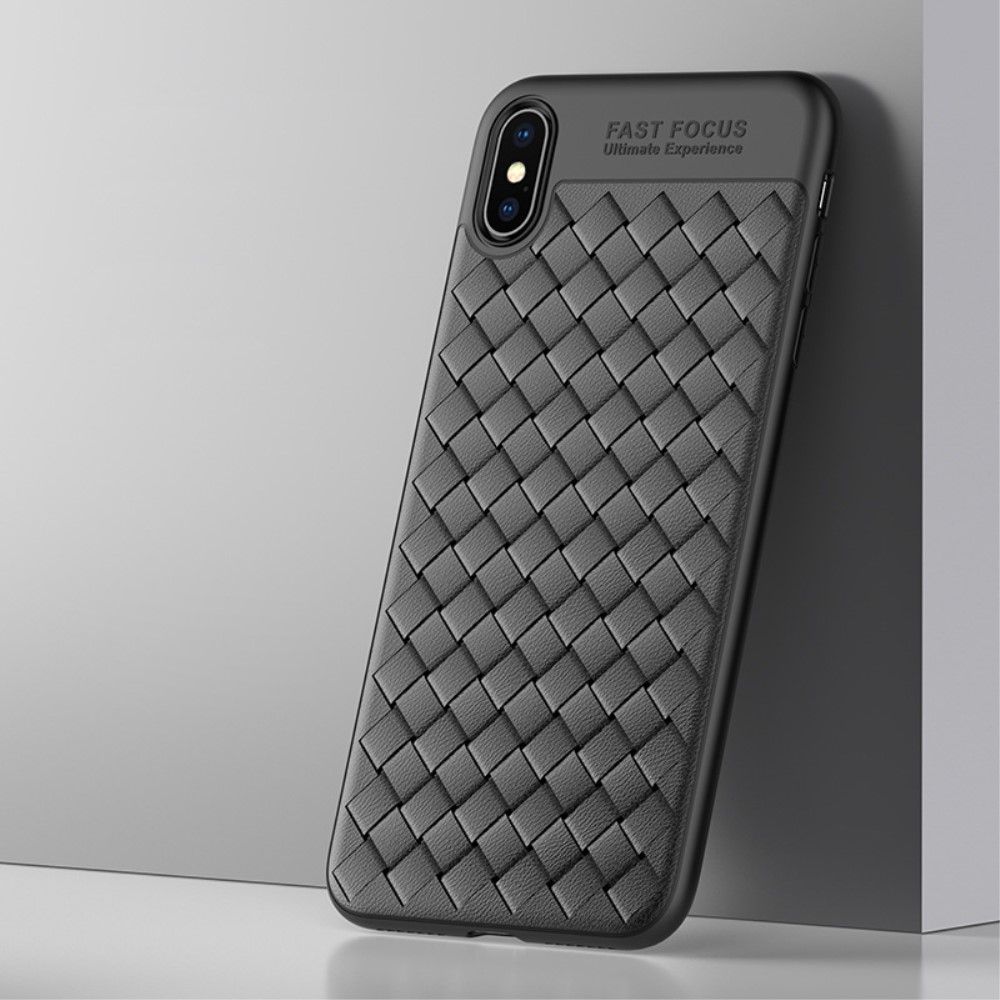 Usams Woven Case (iPhone Xs Max) - Svart