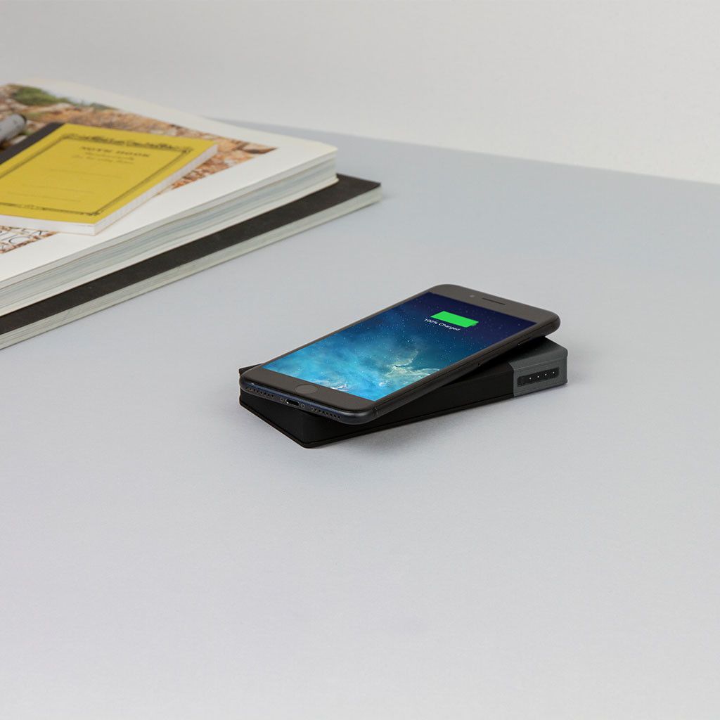 Usbepower Air Plus Wireless 10,000mAh powerbank med Qi Solcelle Strømbank 10000mAh for Smarttelefoner | Etuier