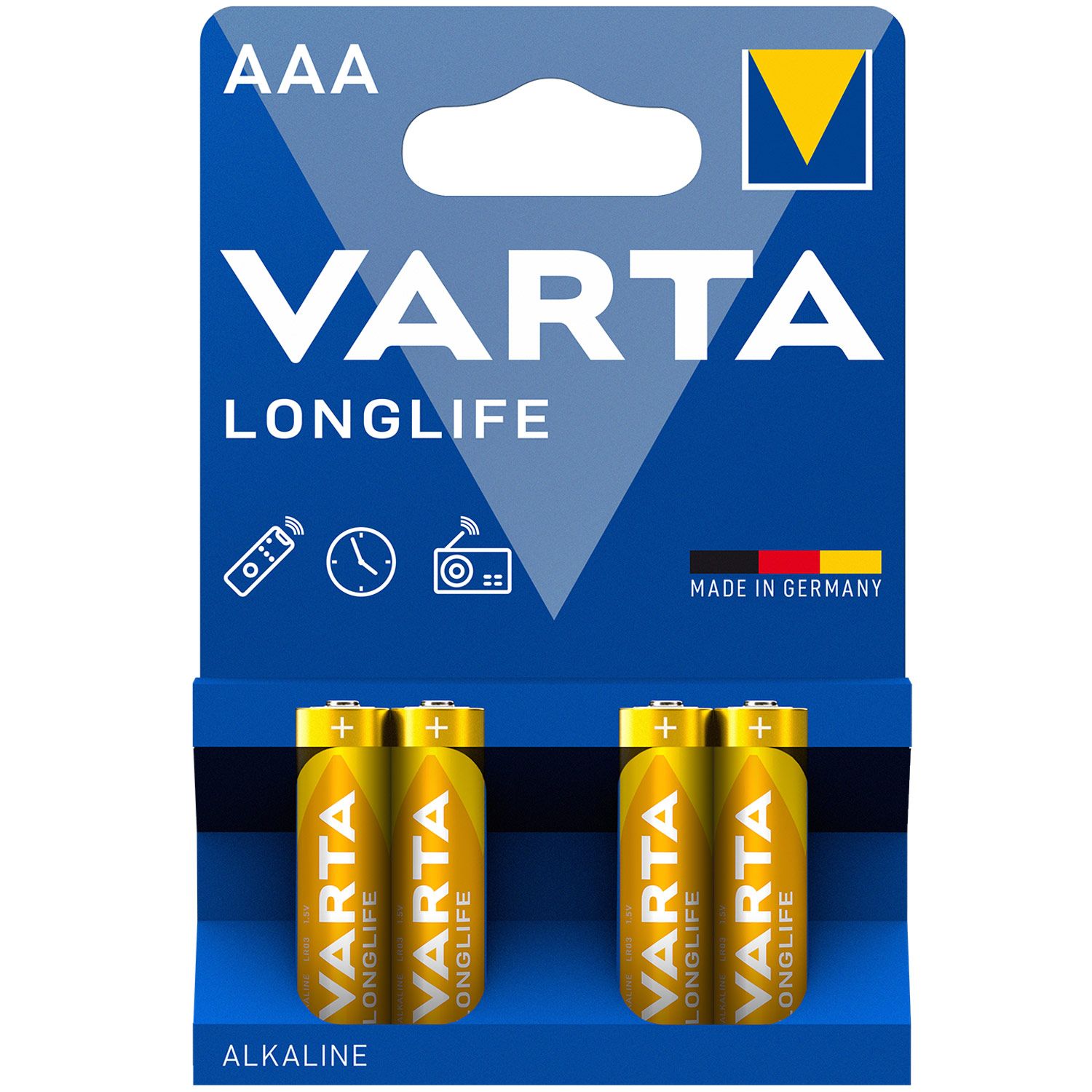 Varta Longlife AAA / LR03 batteri - 4-pack