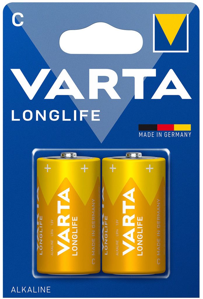 Varta LONGLIFE C Bli 2 C batteri R14 Alkali-mangan 7600 mAh 1,5 V 2 stk.