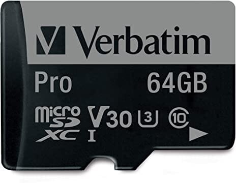 Verbatim MicroSD Pro 64 GB inkl. SD-adapter