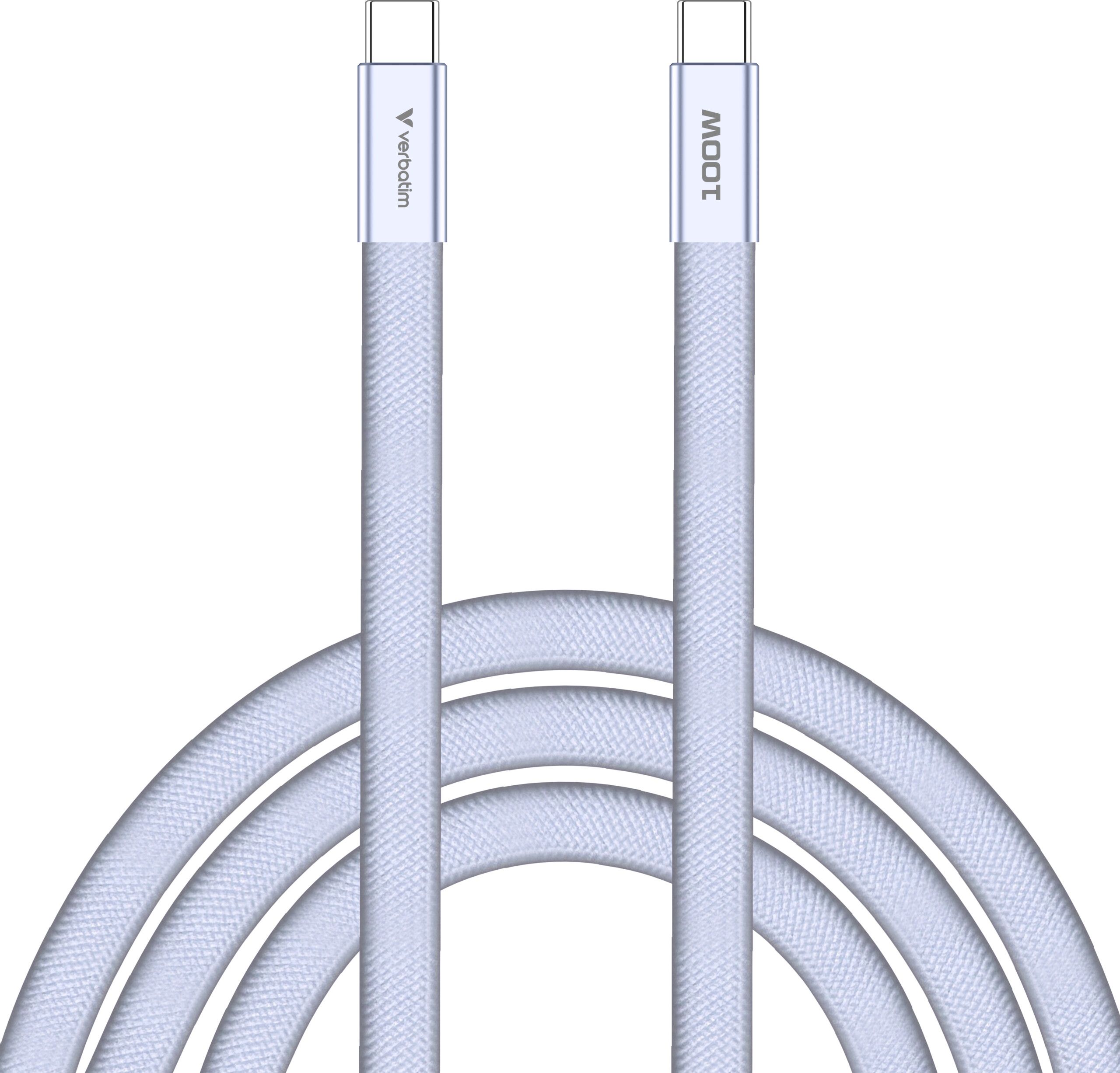 Verbatim Sync & Charge SoftTouch USB-C To USB-C Cable 100W - Lila